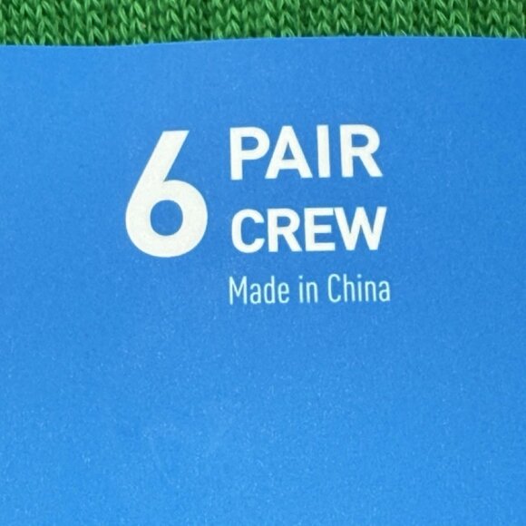 adidas Originals Trefoil Sock 6 Pairs Crew Length Bright Multicolor Unisex Large - Picture 9 of 9